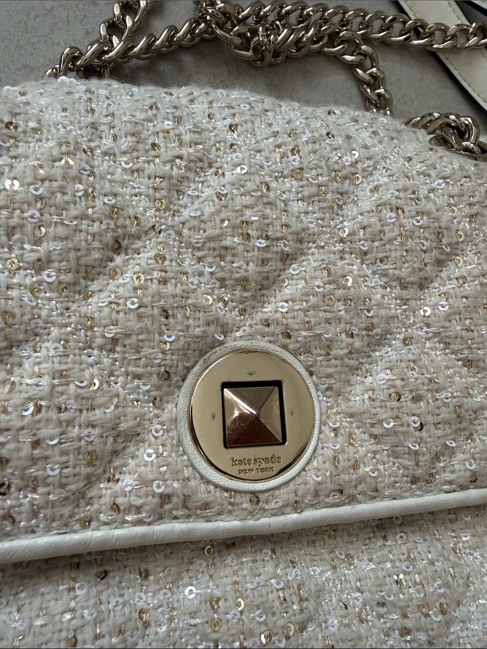 Kate Spade Sequin Chain Crossbody Bag - Picture 10 of 12